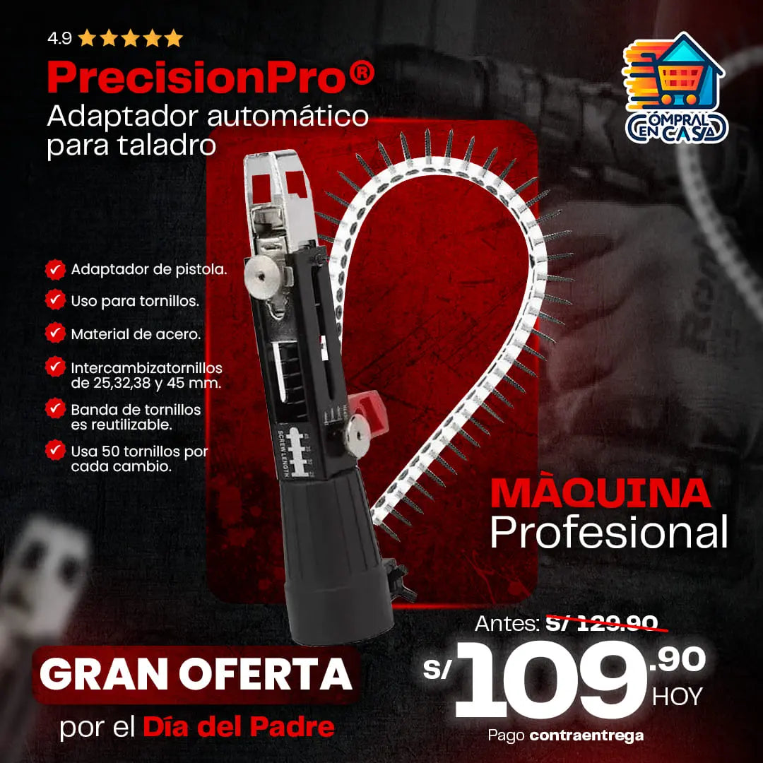 PrecisionPro® - Adaptador automático para taladro (copia)