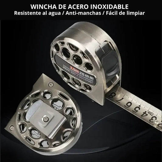 Precision® Wincha de acero Inoxidable PREMIUM