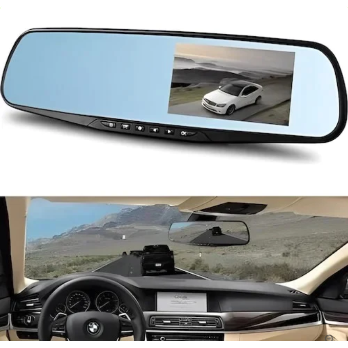 Espejo Retrovisor con Camara Delantera y Trasera Modelo