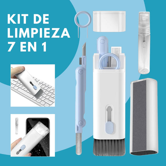 kit de limpieza 7 en 1 para dispositivos tecnológicos